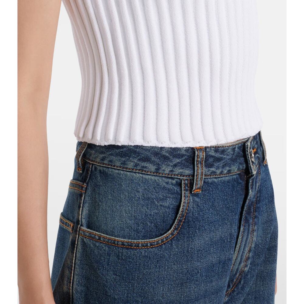 Alaïa Rib-Knit Halter Cropped Top - 4 - Picture 6 of 8